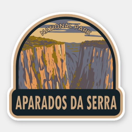 Aparados da Serra National Park Brazil Travel Art Sticker