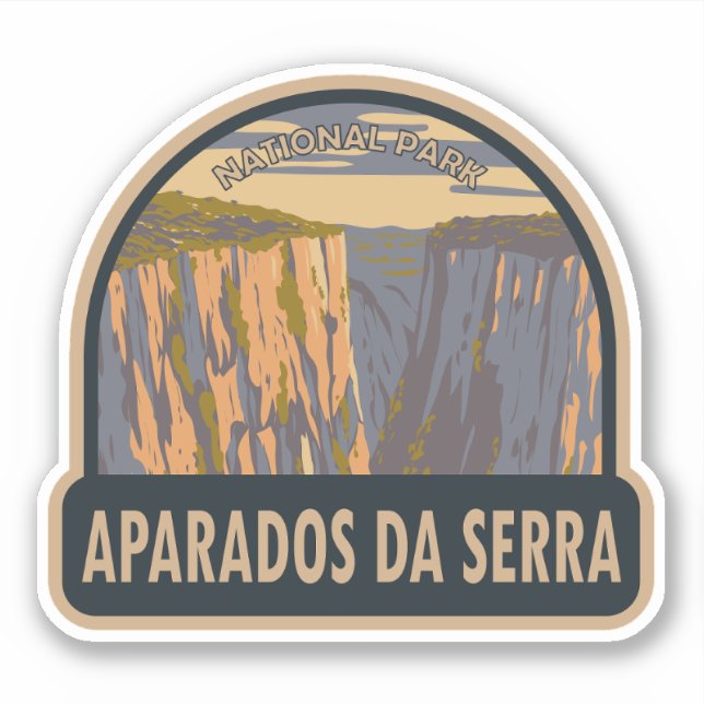 Aparados da Serra National Park Brazil Travel Art Sticker (Front)