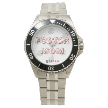 Aparn Foster Mom Classic Stainless Steel Watch by AZPUGRESCUE at Zazzle