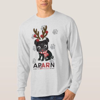 Aparn Holiday Logo Basic Long Sleeve T-shirt by AZPUGRESCUE at Zazzle