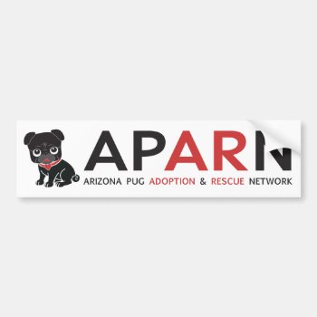 Aparn Logo Bumper Sticker by AZPUGRESCUE at Zazzle