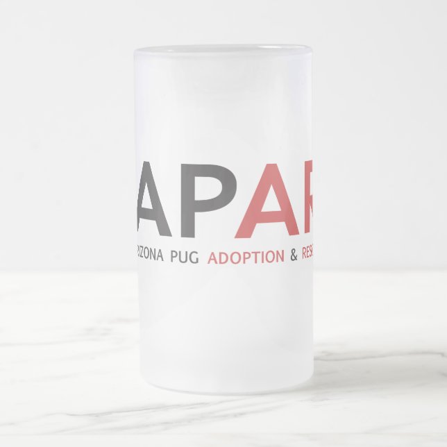 APARN Logo Frosted Frosted Glass Mug (Center)