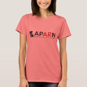 Aparn Logo Ladies Ringer T-shirt by AZPUGRESCUE at Zazzle