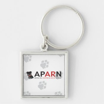 Aparn Logo Premium Square Keychain by AZPUGRESCUE at Zazzle