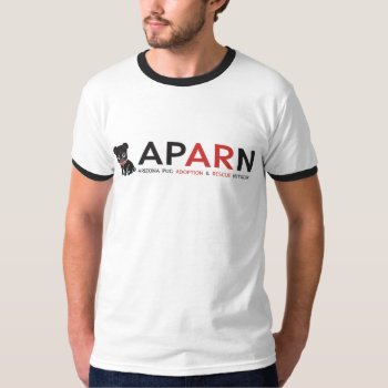 Aparn Logo Ringer T-shirt - Men by AZPUGRESCUE at Zazzle