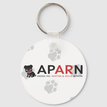 Aparn Logo Round Keychain by AZPUGRESCUE at Zazzle