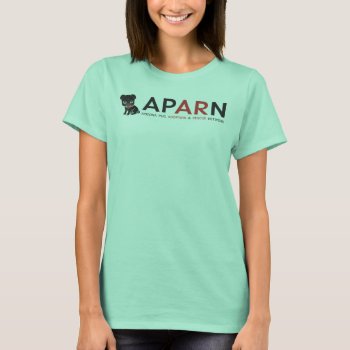 Aparn Logo Women's Football T-shirt  Red T-shirt by AZPUGRESCUE at Zazzle