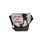 APARN No Pug Left Behind Rickshaw Messenger Bag APARN No Pug Left Behind Rickshaw Messenger Bag