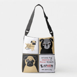 APARN Rescue Pugs All-Over-Print Cross Body Bag