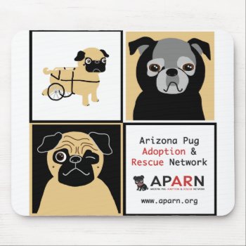 Aparn Rescue Pugs Mousepad by AZPUGRESCUE at Zazzle