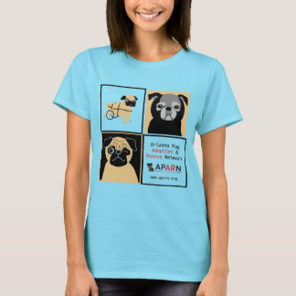 APARN Rescue Pugs Women's Spiral Tie-Dye T-Shirt