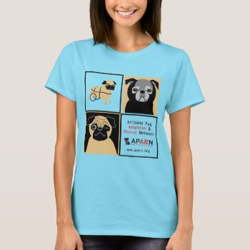 Aparn Rescue Pugs Women's Spiral Tie-dye T-shirt by AZPUGRESCUE at Zazzle