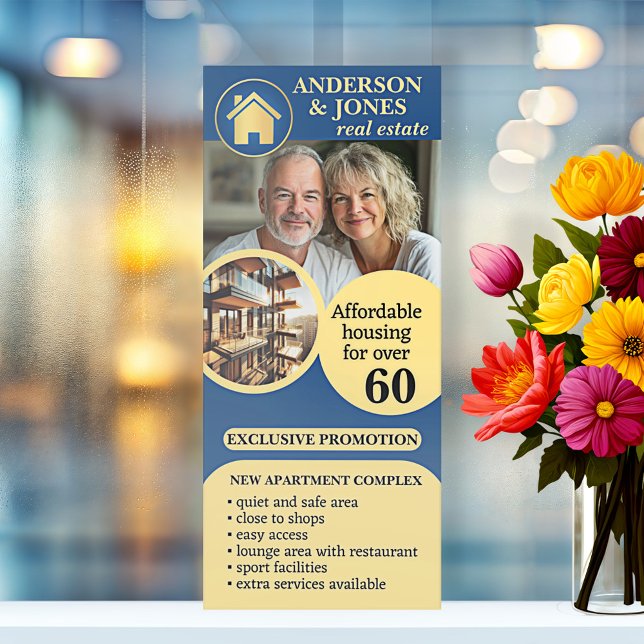 Apartment Complex Professional Real Estate Bi-fold Brochure (Professional design brochure for real estate agents)