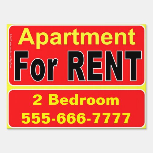 Apartment For Rent sign