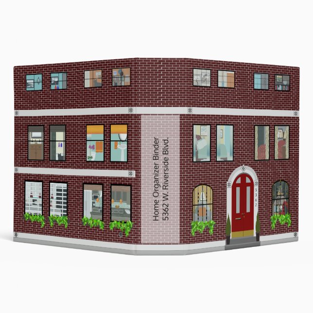 Apartment Home Organizer 3 Ring Binder (Background)