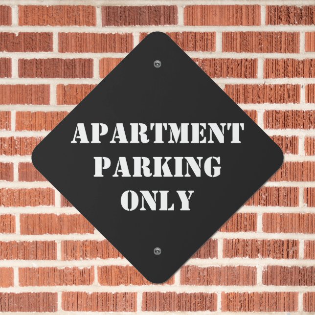 APARTMENT PARKING ONLY PRIVATE PROPERTY HOUSE METAL SIGN (In Situ(Brick))
