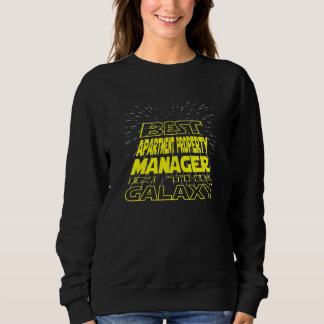 Apartment Property Manager  Cool Galaxy Job Sweatshirt