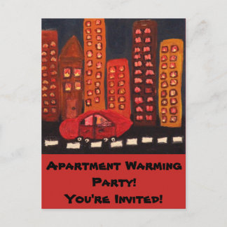 Apartment Warming Invitation Postcard