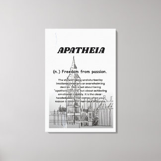 Apatheia Stretched Canvas Print