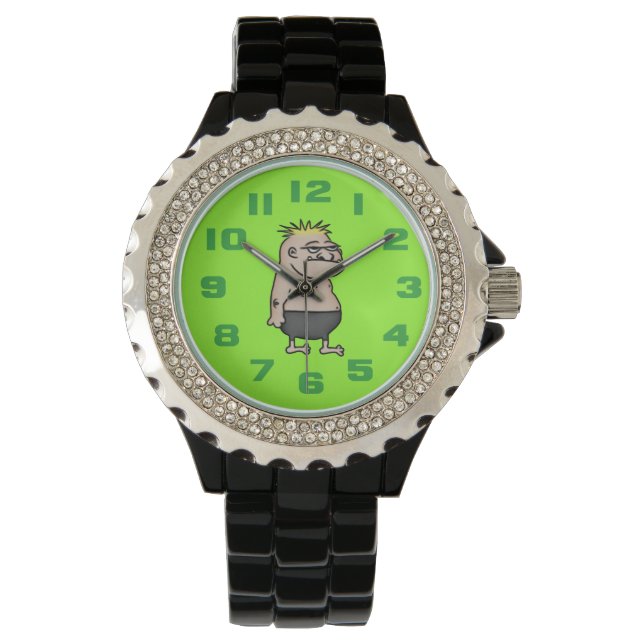 Apathetic Cartoon Guy Watch (Front)