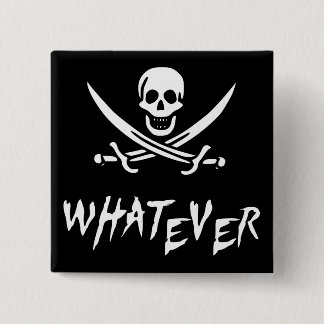 "Apathetic Roger" Pirate {Whitebeard} Button