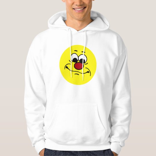 Apathetic Smiley Face Grumpey Hoodie