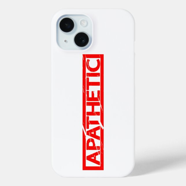 Apathetic Stamp Case-Mate iPhone Case (Back)