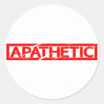 Apathetic Stamp Classic Round Sticker