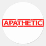 Apathetic Stamp Classic Round Sticker