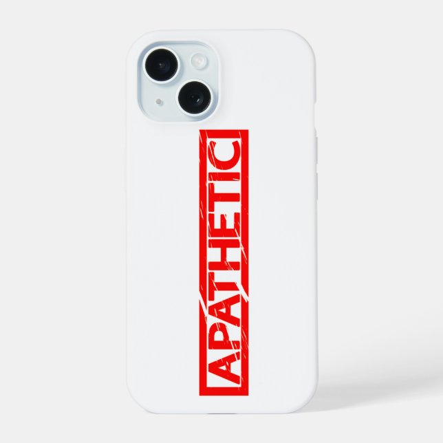 Apathetic Stamp Iphone Case (Back)