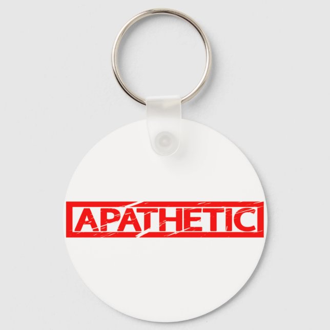 Apathetic Stamp Keychain (Front)