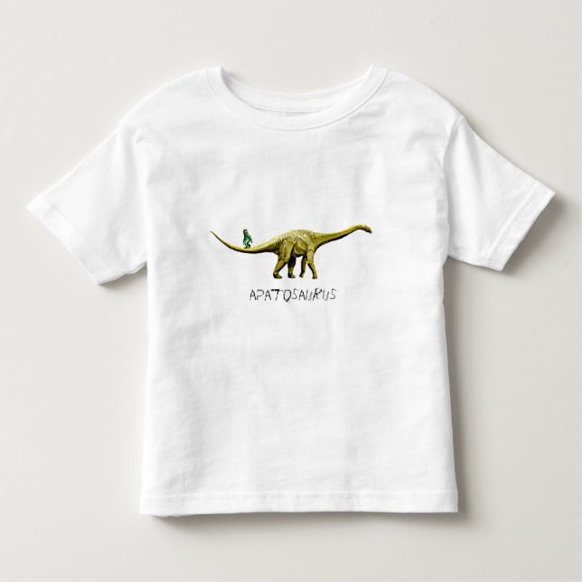 Apatosaurus & Grape Green Ape Toddler T-shirt (Front)