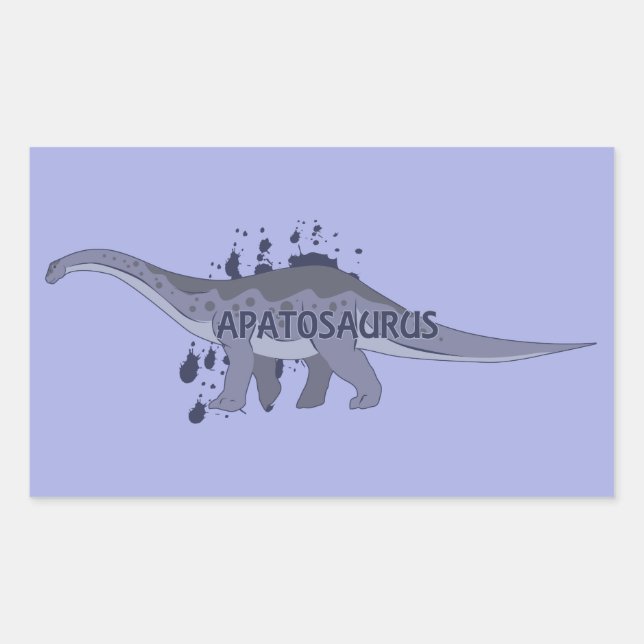 Apatosaurus Rectangular Sticker (Front)