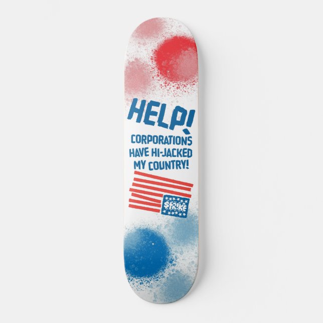 APDECK_CAMERON_Art_StrikeHelp Skateboard (Front)
