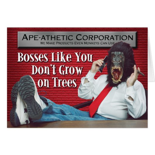 Ape-athetic Bad Boss Cards (Front Horizontal)