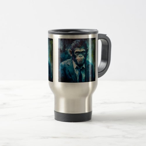 Ape Detective TravelCommuter Mug 15 oz  Travel Mug