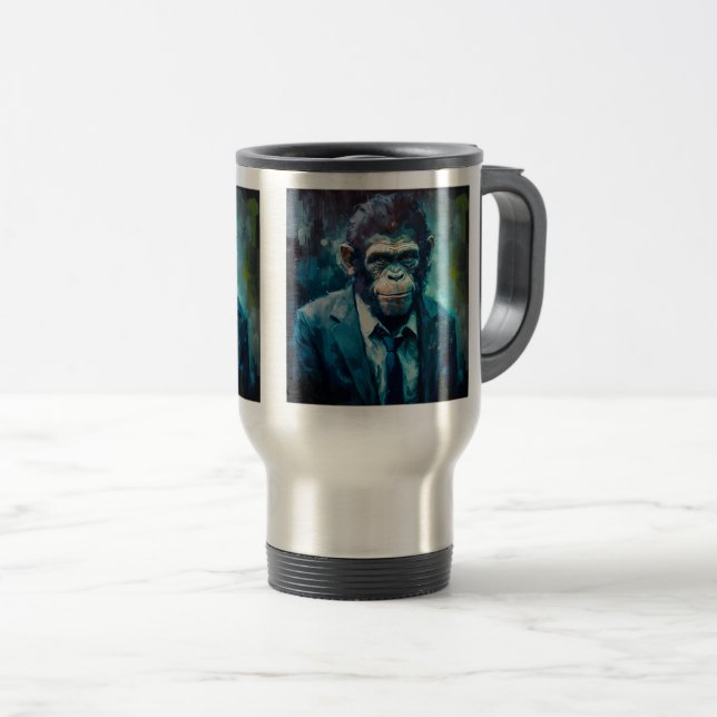 Ape Detective Travel/Commuter Mug, 15 oz  Travel Mug (Front Right)