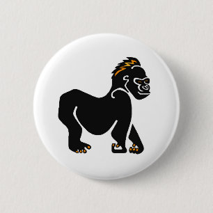 Ape - GORILLA - Wildlife warrior- Primate Button