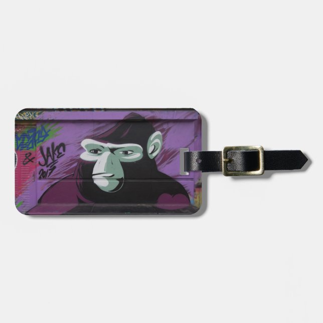 Ape Graffiti Luggage Tag (Front Horizontal)