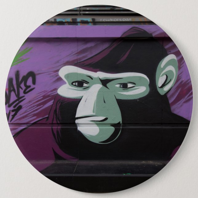 Ape Graffiti Pinback Button (Front)