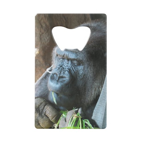 Ape hood  Japanese Gorilla Eating Credit Card Bottle Opener