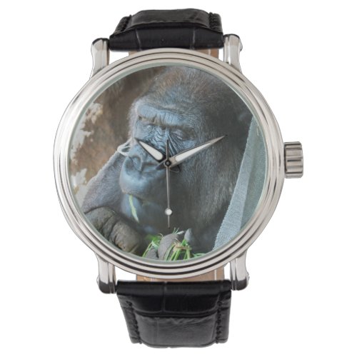 Ape hood  Japanese Gorilla Eating Watch