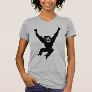 ape monkey chimp gorilla affe crazy orang utan T-Shirt