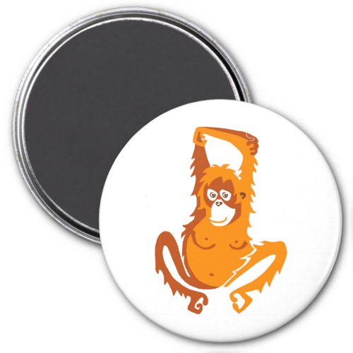 Ape _  ORANGUTAN _ Endangered animal _Primate _  Magnet