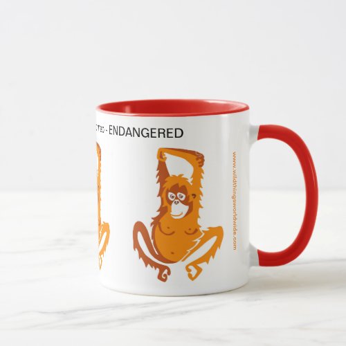 Ape _ ORANGUTAN  _Wildlife _ Endangered animal Mug