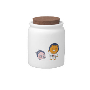 Apeach and Ryan in Space Candy Jar