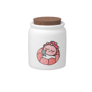 Apeach pool candy jar