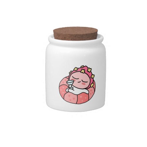 Apeach pool candy jar