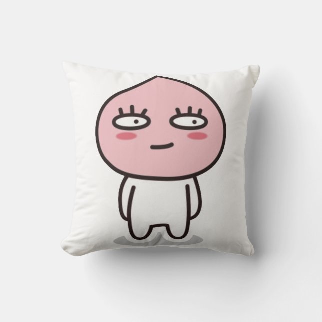 apeach smirk throw pillow (Front)