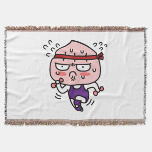 Apeach summer body throw blanket